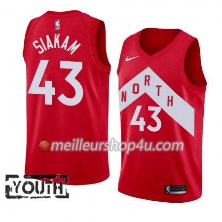 Maillot Basket Enfant Toronto Raptors Pascal Siakam 43 2018-19 Nike Rouge Swingman